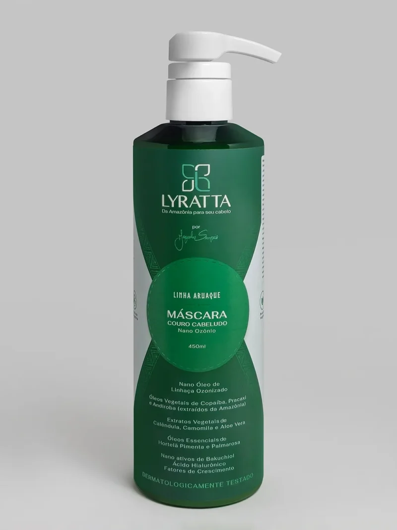 Máscara Couro Cabeludo Nano Ozônio 450ml - Linha Aruaque