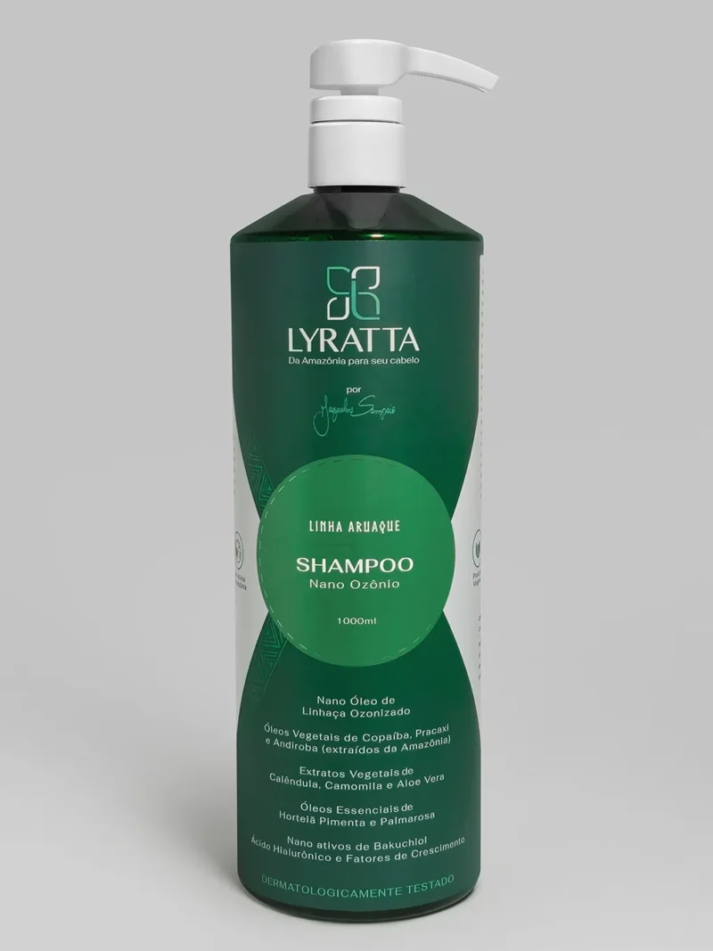 Shampoo Nano Ozônio 1000ml - Linha Aruaque